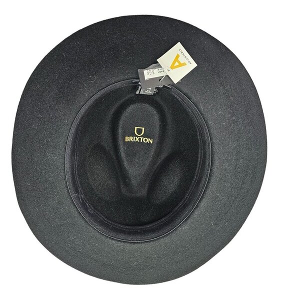 Brixton Wesley Felted Wool Fedora Sz M Unisex Relax Brim  display picture 1